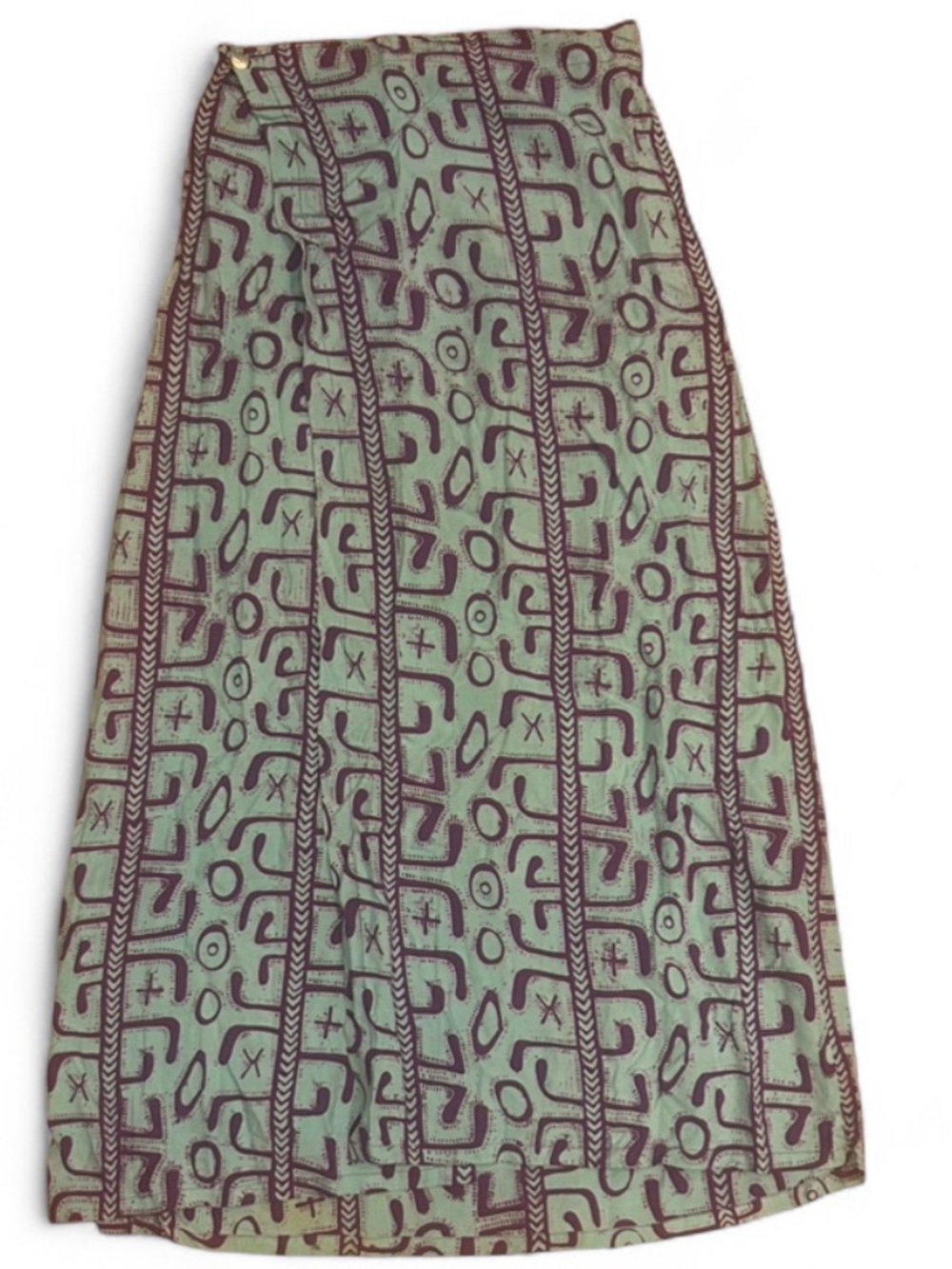 Noa Noa Blue and purple Patterned Maxi Wrap Skirt (M)